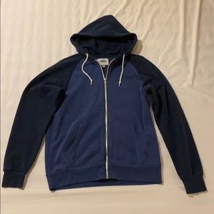 Old Navy Med. Two-Tone Blue ZIP-Front Hoodie